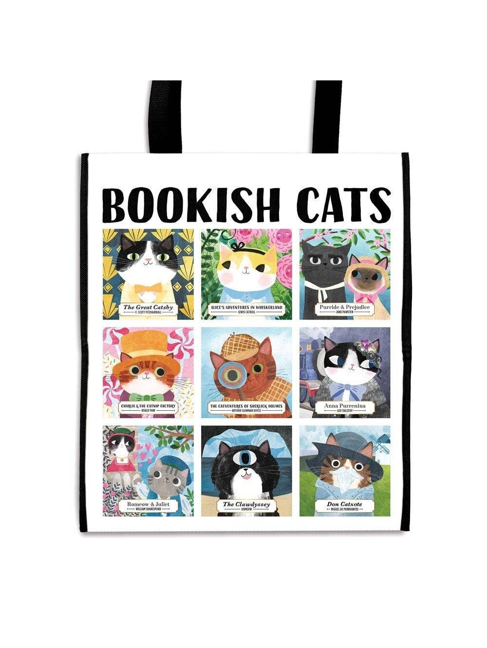 Bookish Cats Reusable Shopping Bag